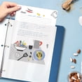 thumbnail image 2 of Recipe Sheet Protectors Full Page, 8.5 x 11 inch, 30 Pack, Heavyweight, Top Load, by Better Kitchen Products, Page Protector Binder Sheets, 3-Hole Punched, for Recipe Binders, 30 Pack, 2 of 5