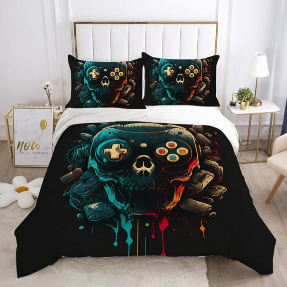 3D Cinematic Bedding Cover Set PlayStation Printed Duvet Cover Pillowcase Teen Comfortable Bed Spreed