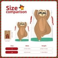 thumbnail image 3 of Fuzoiu Cute Sloth In Yoga Pose Tree Print Christmas Gift Bag,Burlap Gift Bag with Drawstring Closure & Hang Tag,Perfect for Holidays, Birthdays, and Special Occasions-Medium, 3 of 7