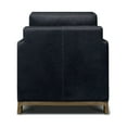thumbnail image 7 of GTR Leather Monterrey 32" Wide Upholstered Accent Chair, Napa Admiral, 7 of 7