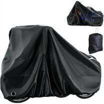 Lilypelle Adult Tricycle Trike Cover with Lock Hole & Storage Bag, 3 Wheeled Bike Cover, Bicycle/Motorcycle Storage Cover, 75"Lx30"Wx44"H，Black