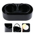 thumbnail image 2 of KAKOWELY Multi-function Car Double-Cup Holder Automobile Water Drink Rack (Black),6.18"X3.07"X1.77", 2 of 5