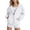 White, variant on TQWQT Girls Zip Up Hoodie Jacket Long Sleeve Pullover Sweatshirt Solid Color Casual Outerwear Coat Tops Kids Youth Fashion Royal Blue 9-10 Years