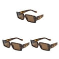 thumbnail image 2 of kurtrusly Rectangular Lightweight Frame Protection For Fashionable Look PC Materials Eyeglasses Leopard print frame 3Set, 2 of 6