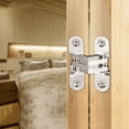 thumbnail image 1 of GOOHOCHY Door Hinge Hinge Silver High Grade Material for Lightweight Caravan Worktop 1Set, 1 of 6