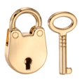 thumbnail image 1 of Candado Mini Oso Uxcell, Pequeño Candado Decorativo de Metal, Candados Mini con Llaves para Diario, Maleta, Caja de Joyas, Mochila, Equipaje, Dorado, 1 of 7