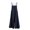 Navy Blue, variant on Joernso Summer Romper Solid Color Baggy Casual Simple Backless Oversized Square Neck Adjustable Shoulder Strap Wide Leg Summer Jumpsuit Female Clothes