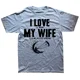 thumbnail image 1 of Camiseta de Kitesurf para esposo. Me encanta cuando mi esposa me deja practicar Kitesurf. Regalos de cumpleaños. Camisetas gráficas de verano para hombre., 1 of 8