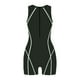 thumbnail image 4 of WILLBEST Traje de Baño Corto para Mujer, Traje de Baño para Mujer, Traje de Baño Corto de Manga Corta, Traje de Baño deportivo con Línea de contraste y Esnórquel para Surf, 4 of 5