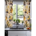thumbnail image 2 of Construction Truck Sheer Curtains 54 Inch Length 2 Panels Set for Living Room/Bedroom, Cartoon Grips and Bulldozers Beige Kitchen Curtains Grommet Semi-Sheer Curtains Window Treatments 42"x54"x2, 2 of 7