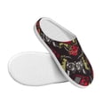 thumbnail image 3 of KLL Vintage Gaming Pattern Adult Unisex Cozy Slippers,Fuzzy Slip-on Slippers TPR Sole Slippers Comfort Plush Home Footwear for Indoor & Outdoor-35/36, 3 of 7