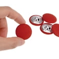 thumbnail image 4 of Unique Bargains 10pcs 40L Fabric Cloth Covered Button 25mm Round Metal Shank Sewing Buttons for Suits Dress Blouses, Red, 4 of 5