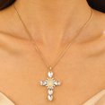 thumbnail image 1 of Weipu zircon Cross collar colgante personalidad creativa Virgin Cross collar cadena de clavícula femenina joyas de pareja regalo de San Valentín, 1 of 5