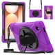 thumbnail image 1 of Funda para Samsung Galaxy Tab A9, Funda Protectora de Silicona Anti-caída + Capa de PC con Asa, Soporte, Correa para el Hombro, Funda Protectora Resistente a Golpes y Tres Pruebas para Tablet, Morado, 1 of 10