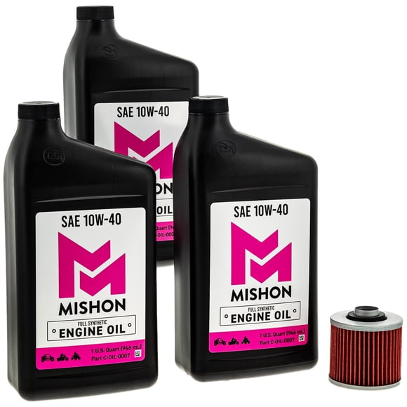 Mishon Kit de Changement d'Huile Moteur pour Yamaha V Star 650 XVS650 SR400 Moto MK1012780
