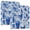 Blue Skull Bird Flower, variant on Haosy Hardcover 3 Ring Binder 1.5 Inch Ring Decorative Binder Organizer for Home School Office, Skull Pixel Art