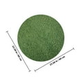 thumbnail image 2 of OULII Round Green Grass Mat Plastic Picnic Party Use Indoor 1Set, 2 of 8