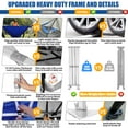 thumbnail image 2 of SANOPY 10x15 Pop Up Canopy Tent Heavy Duty with 4 Sidewalls Tents for Parties Outdoor Canopy Event Tent Wedding with Roller Bag, UV 50+ & Upgraded No Water, Thick Hexagonal Legs, Deep Blue, 2 of 9