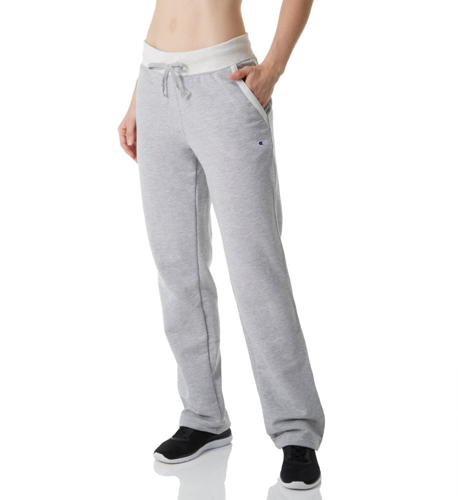 Champion Womens M1064 Fleece Open Bottom Pant With Front Pockets