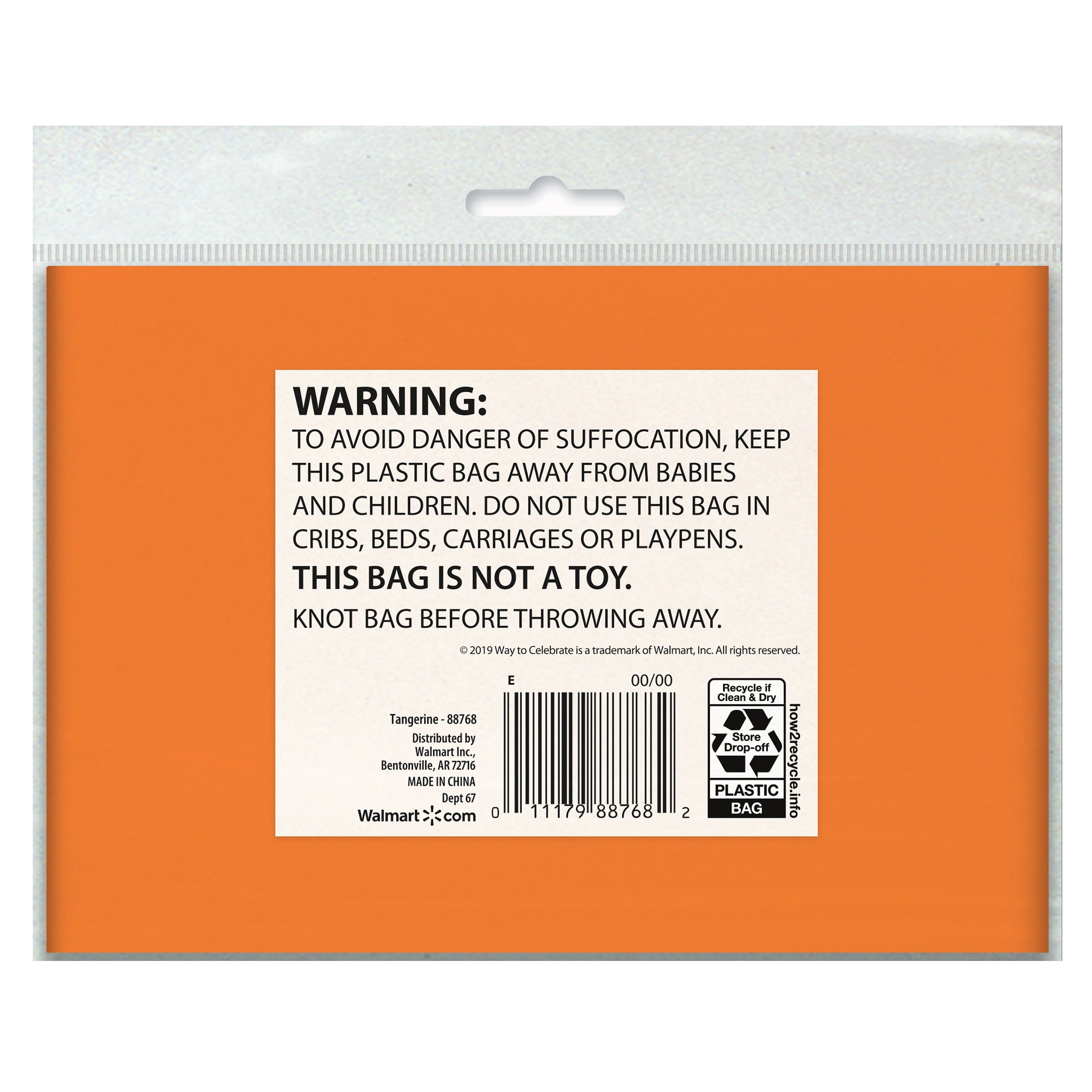 (6 pack) 1CT 84IN Orange Round Plastic Table Cover by Way To Celebrate