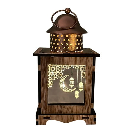 

Ycolew Cleareance Night Lights Led Lights Decorative Lamps For Ramadan Holiday Lighting Iron Wooden Led Luminous Decorative Wind Lamps For Festivals Gift