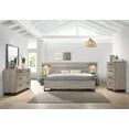 thumbnail image 2 of Roundhill Furniture Wallbed Bed, Dresser, Mirror, Chest, and 2 Nightstands, Weathered Gray, King, 2 of 20