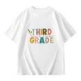 thumbnail image 4 of T-shirt Décontracté à Manches Courtes pour Filles, Imprimé Graphique, T-Shirt pour Enfant pour l'École et les Activités Extérieures, Printemps Été Automne, 4 of 5
