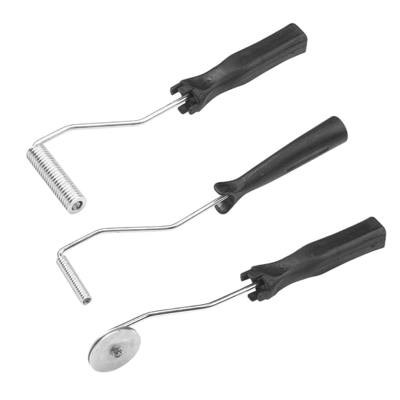 Riwcyla 3Pcs Fiberglass Roller Tools Kit Fiberglass Bubble Paddle Tool Laminating Paint Roller Kit for Mold Resin Fiberglass Resin Tub Shower Bathtub FRP Mold
