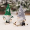 thumbnail image 4 of 4 Uds. Colgante de muñeco de nieve de dibujos animados de Navidad muñeco de esquí sin rostro, accesorios de decoración navideña Rojo Verde, 4 of 5
