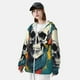thumbnail image 3 of Fotbe Modern Hip-Hop Skull Chaqueta con Protección Solar UPF 50+ para Hombre y Mujer, Camisa con Capucha y Bolsillos-X-Large, 3 of 7