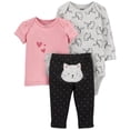 thumbnail image 1 of Conjunto Carter´s Child of Mine Niña 3-6 M Estampado Gatitos Gris 3 Pzas, 1 of 4