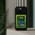 thumbnail image 4 of DistinctInk MagSafe Tough Case for Apple iPhone 14 Pro (6.1" Screen) - Think Believe Dream Dare - Wireless Charging Compatible, 4 of 6