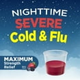 Equate Nighttime Severe Cold and Flu Relief, Max Strength, 12 fl oz
