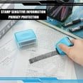 thumbnail image 6 of 2 Pack Identity Protection Roller Stamp Identity Theft, Confidential, Privacy Roller Stamp Information Blocker and 4 Pack Refill Ink for ID Account Data Address Security(Blue), 6 of 7