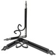 thumbnail image 1 of Hytrove 2Pcs Multifunctional Black Metal Shelf Brackets for Home Office Garage Wall Mounting, 1 of 8