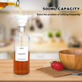 thumbnail image 2 of MUVEKA Olive Oil Dispenser Bottle for Kitchen, 16.9 oz/ 500 ml Cooking Oil Dispenser, Oil and Vinegar Dispenser Bottle Set, Glass Oil Container with Pourer spouts, Coffee Syrup Dispenser, 2 of 7