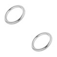 thumbnail image 1 of Redempat Solid 304 Stainless Steel Webbing Strapping Craft DIY Welded O Ring Silver 30x8mm 2Set, 1 of 6