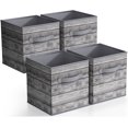 thumbnail image 1 of Sorbus Contenedores de almacenamiento plegables – Cubos de almacenamiento de tela plegables resistentes de 11 pulgadas con asa – 4 cestas para organizar ropa y juguetes – Cestas de organización y alma, 1 of 5