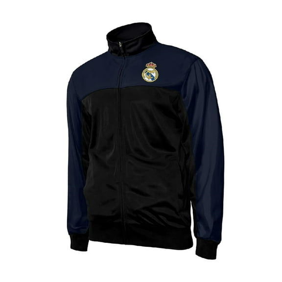 Icon Sports Officially Licensed Mens Soccer Track Jacket – Full Zip Lightweight Apparel [Real Madrid, Medium]