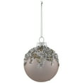 thumbnail image 4 of 4ct Pink Beaded and Sequined Glass Ball Christmas Ornament Set 2.75" (70mm), 4 of 9