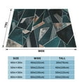 thumbnail image 4 of XMXT Flannel Throw Blanket for Couch, Marble Patchwork Print Bed Sofa Decor Blankets for Home Bedroom, 50 x 40 inches, 4 of 9