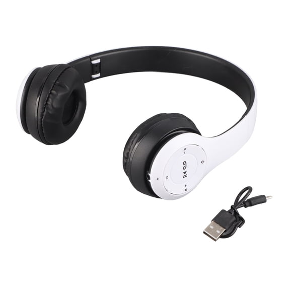 Para Auriculares sobre la Oreja Auriculares Estéreo Inalámbricos Plegables Auriculares Deportivos Inalámbricos Multifunción con Reducción de Ruido de Graves Profundos
