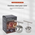 thumbnail image 4 of Stainless Steel Multifunction Apple Pear Core Separator Kitchen Tool, 2 Pack Stainless Steel Apple Pear Core Separator, Multifunction Corer Tool for Apple Pears (S+L), 4 of 5