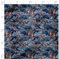 thumbnail image 2 of Soimoi Silky Satin Fabric Material, 1 Yard - 42" Inch Width, Blue - Abstract Print - Soft Shiny Fabric For Dress, Pillowcases, Pajamas, Evening Dress, Diy, 2 of 6