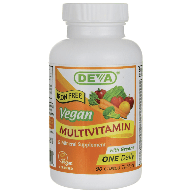 Deva Vegan Multivitamin and Mineral Supplement Iron Free 90 Tablets