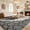 Gray & Black, variant on 8ft x 10ft Area Rug, Soft Fluffy Area Rugs for Living Room Rug for Bedroom Geometric Carpet, Gray and White
