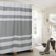 thumbnail image 5 of Tela de cortina de ducha Injueey de textura fina de poliéster Cortinas de ducha extra gruesas no transparentes a prueba de moho Juegos de accesorios de baño Café Marfil B 180*180 CM, 5 of 6