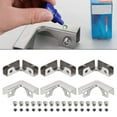 thumbnail image 4 of L-Shaped Glass Fixing Clips - 6pcs Carbon Steel Bracket for Cabinets &, 4 of 10