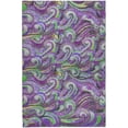 thumbnail image 2 of Addison Rugs Dream Shag Premium Machine Washable Transitional Mosaic Waves Purple Rectangle Rug, 8' x 10', 2 of 8