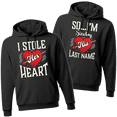 thumbnail image 2 of Lotusprinthandmade I Stole Her Heart Black Hoodie 2D S-5XL 50/50 cotton/polyester mix, 2 of 5